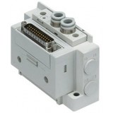 SMC solenoid valve 4 & 5 Port SS5Y3-10, 3000 Series Manifold, D-sub Connector, Flat Ribbon Cable, PC Wiring System (IP40)